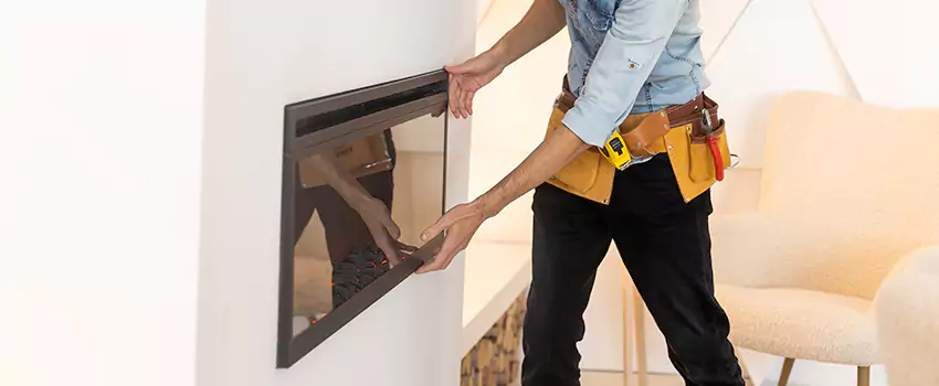 Metal Fireplace Installation in Horizon City, Texas