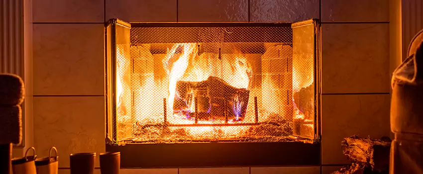 Mendota Hearth Landscape Fireplace Installation in Horizon City, Texas